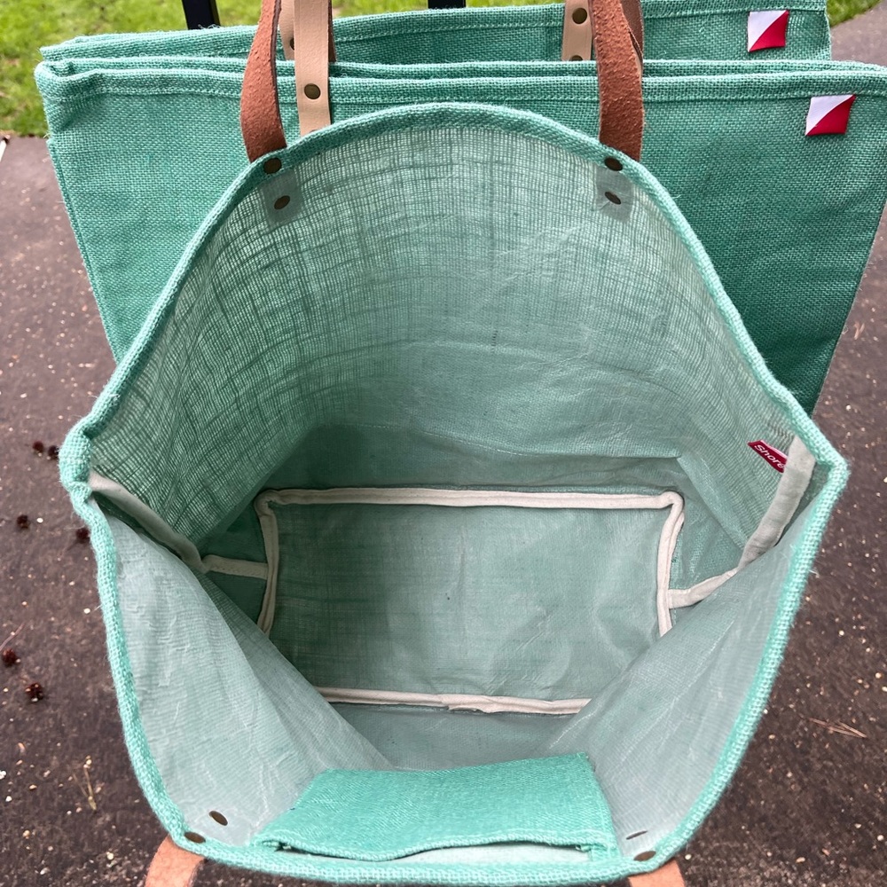 Shorebags Green Jute Tote Bag - Picture 6 of 10